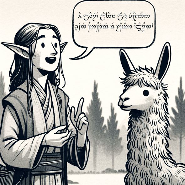 llama not understanding quenya